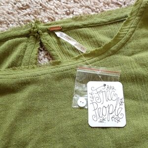 Free People Linen Top Shirt Brand New